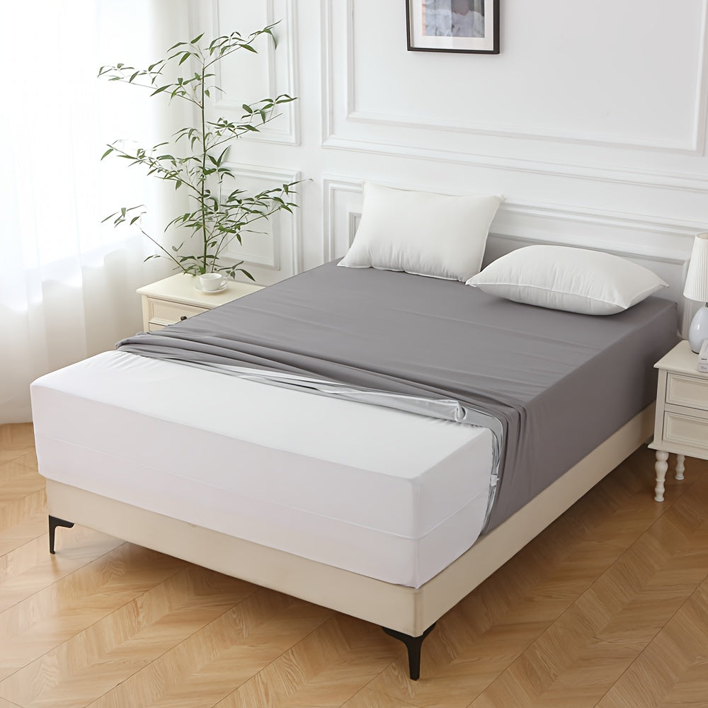 1pc Protector de Colchón Impermeable de 6 Lados, Funda de Colchón Cómoda y Antipolvo, con Cierre de Cremallera y Cubierta Suave, Adecuado para Dormitorios, Habitaciones de Invitados, Hoteles y Residencias Estudiantiles (Excluyendo Fundas de Almohada)