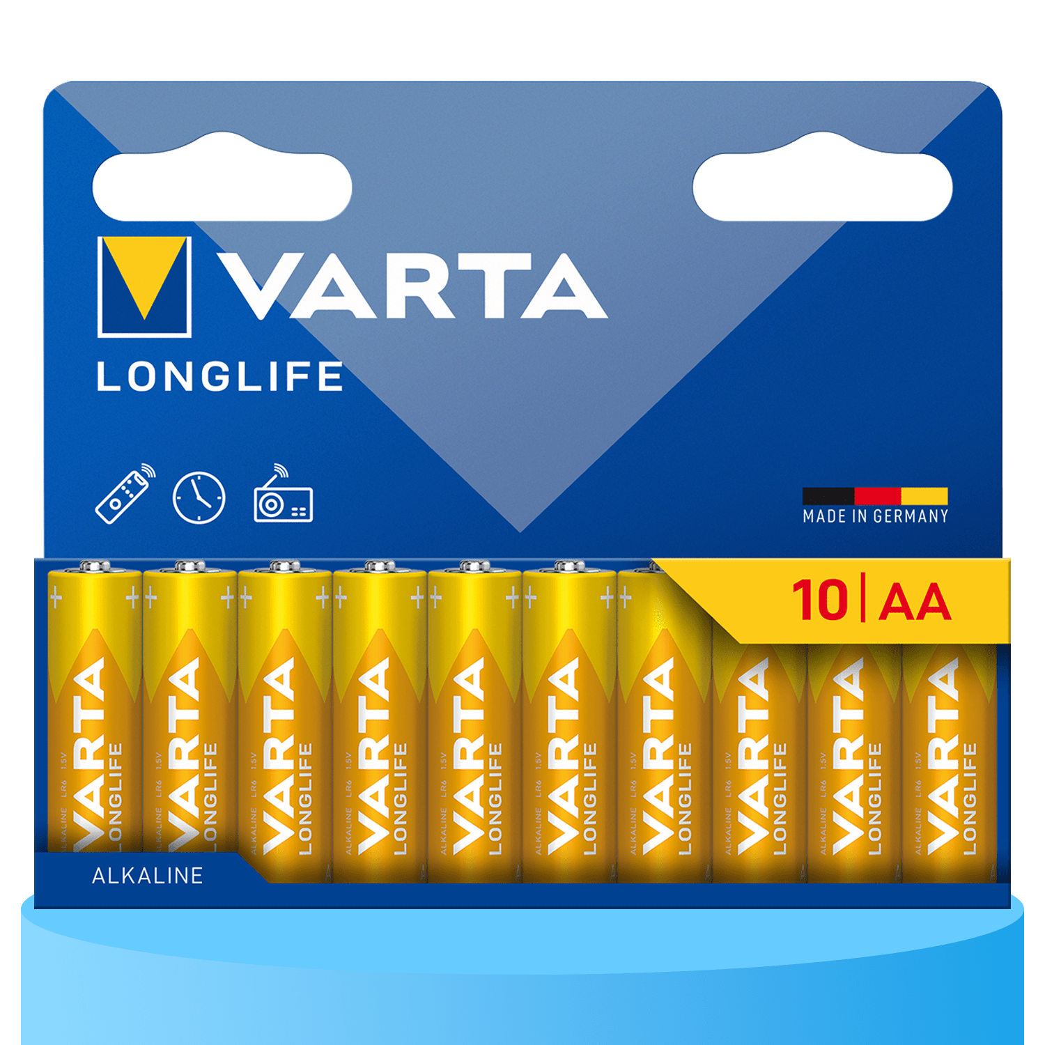 Pilas | Pilas AA Alcalinas de Alto Rendimiento, VARTA Longlife, Ultra Larga Duración, Energía Continua, Ideal para Controles Remotos, Juguetes