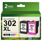 Cartuchos de tinta 302XL Remanufacturados para HP 302 XL, compatibles con HP Deskjet 3630 1110 2130 Envy 4520 4527 4524 4523 Officejet 3835 4650 3830 3831 5230, Negro y Color, 2 unidades