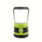 Una linterna portátil que ofrece 1500 lúmenes, con cuatro modos de iluminación, un reflector ajustable y diseñada como una luz de emergencia a pilas ideal para balcones, patios de pared, jardines y cortes de energía, pero no incluye una batería.