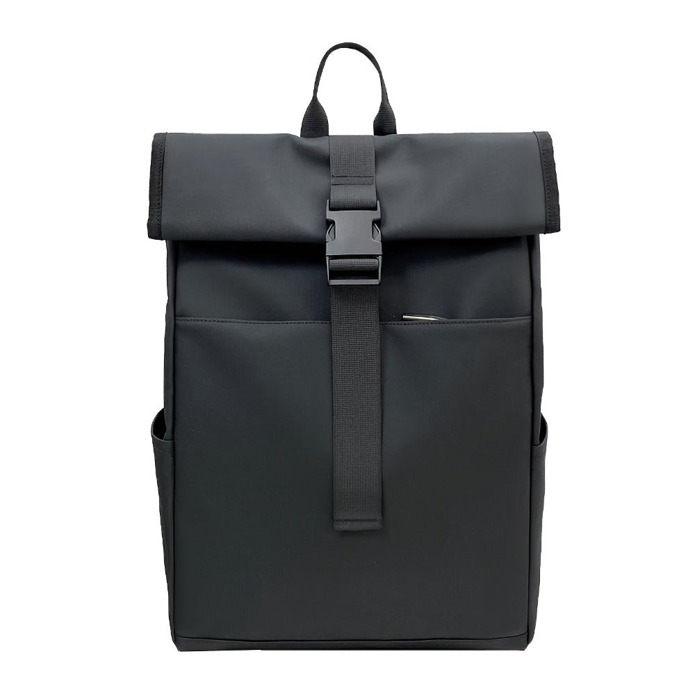 Mochila de viaje de moda para mujer y hombre, mochila escolar universitaria ligera con parte superior enrollable, con cremallera antirrobo, mochila sencilla de día para deportes y viajes al aire libre