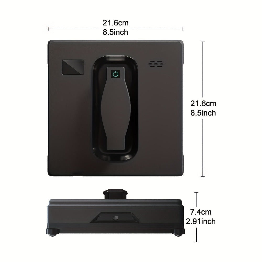 Puruikai 21B Black Friday Navidad Nuevo Producto Almacén Local Cuadrado Robot de Limpieza de Ventanas Inteligente, Control Remoto Rociado Automático de Agua Limpieza de Vidrios de Ventanas Dios HCR-21B, Adecuado para el Hogar, la Oficina