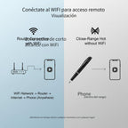 Bolígrafo Cámara 2 en 1: Bolígrafo Multifuncional con Grabación de Video FHD 1080P, Vista Remota Wifi a Través de la App, Almacenamiento Local en Tarjeta SD, Batería de Larga Duración de 300Mah, Inicio Rápido y Bajo Consumo de Energía, Ideal para Notas/Co