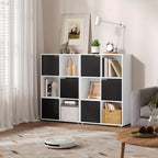 1 estantería, estantería vertical, almacenamiento para oficina en casa, archivador, 3 puertas, 6 compartimentos, estantería de estudio, 59.6X91X29Cm