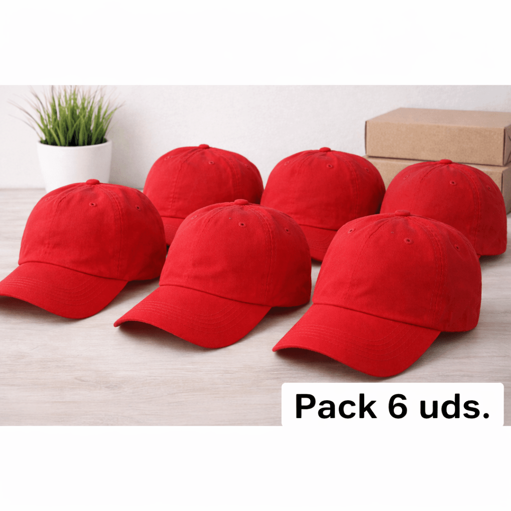 PACK DE 6 GORRAS