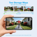 [Cámara de Seguridad Solar 4G LTE] Cámara de Vigilancia Inalámbrica Exterior con Energía Solar 1080P, Sistema de Cámara IP con Pan/Tilt, Alarma PIR, Detección de Humanoides, Visión Nocturna a Color, Audio Bidireccional, Tarjeta SIM Integrada (incluye 100M
