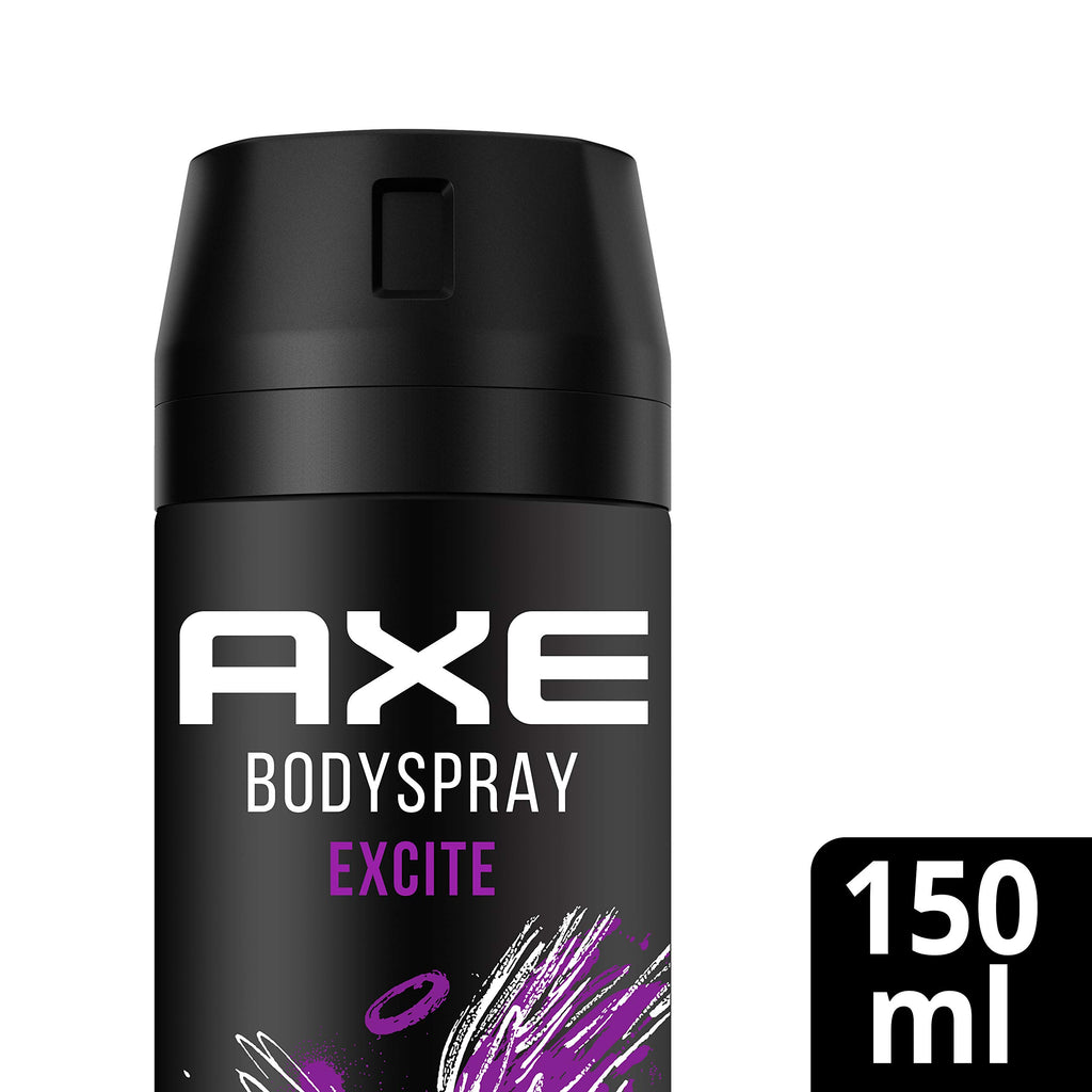 Axe Desodorante en Aerosol para Hombre Bodyspray Excite 150ml - Pack de 6