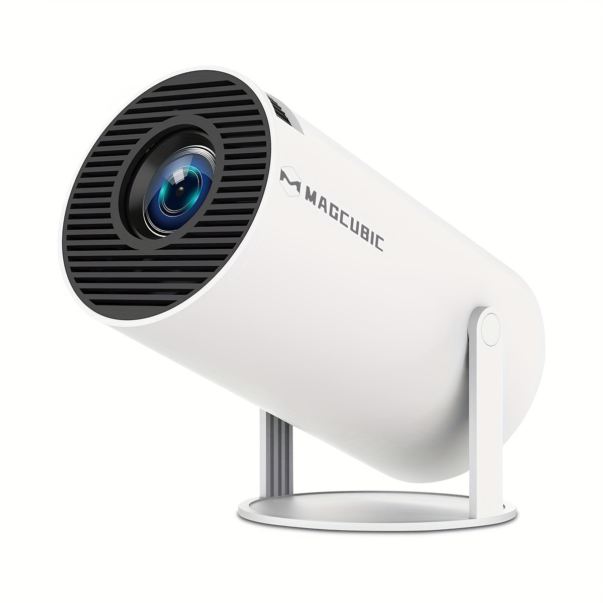 [Proyector Mini Portátil para el Hogar Magcubic HY300Pro] Nativo 720P, Compatible con 8K - 300ANSI - Enfoque Manual y Corrección Trapezoidal - Relación de Proyección 0.9:1 - Android 14 - Almacenamiento de 1GB RAM + 8GB ROM - Mini Proyector de Cine en Casa