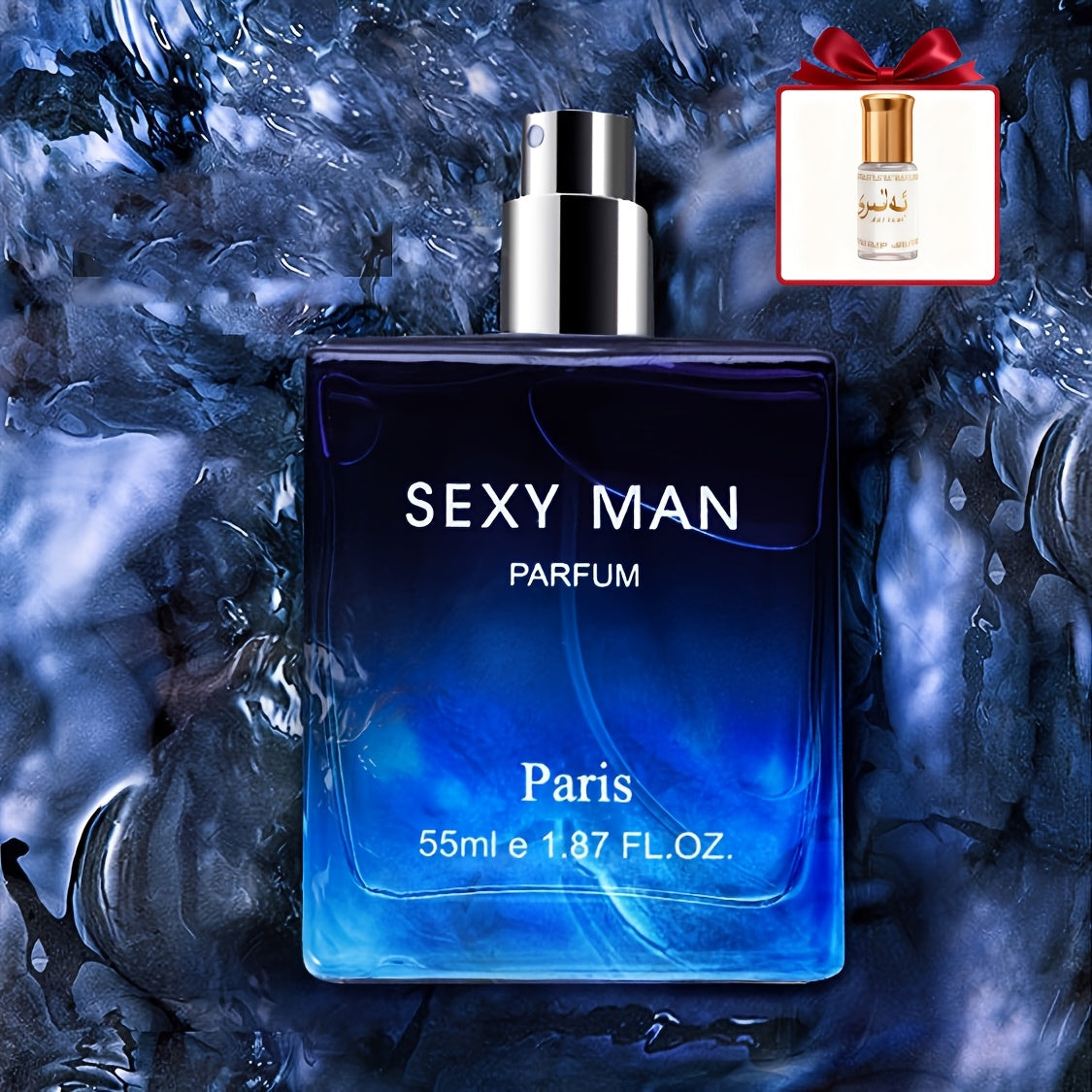 Perfume para hombre de 55 ml + 3 ml, colonia con notas de madera, leche, cítricos y ébano, desprende un aroma caballeroso y duradero, perfecto para citas, fiestas y para regalar, regalos de San Valentín