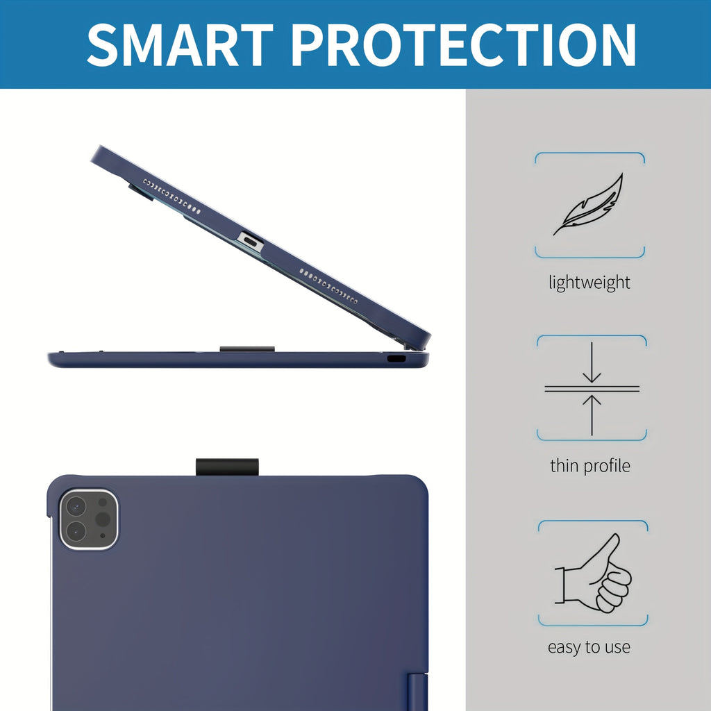 Funda giratoria con teclado para iPad | Trabajo, estudio y protección