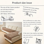 2 Piezas de Fundas Elegantes para Sofá Acolchadas en Franela - Protectores Muebles Suaves y Duraderos, Para Todo Clima, Amigables con las Mascotas, Lavable a Máquina para Sala, Dormitorio u Oficina | Textura Acolchada | Tapicería suave