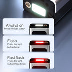 Inflador de neumáticos portátil inalámbrico de 150 PSI con medidor digital y luz LED, compresor de aire recargable USB-C - Infla rápidamente coches, bicicletas, motocicletas, balones, etc., herramienta portátil para inflar neumáticos, equipo de viaje para