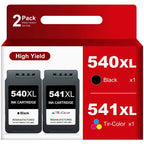 Cartucho de tinta | Cartuchos PG 540 XL CL-541XL 540xl 541xl (Paquete de 2) Reemplazo para Cartuchos de Impresora Canon 540 541 PG540 CL541 para