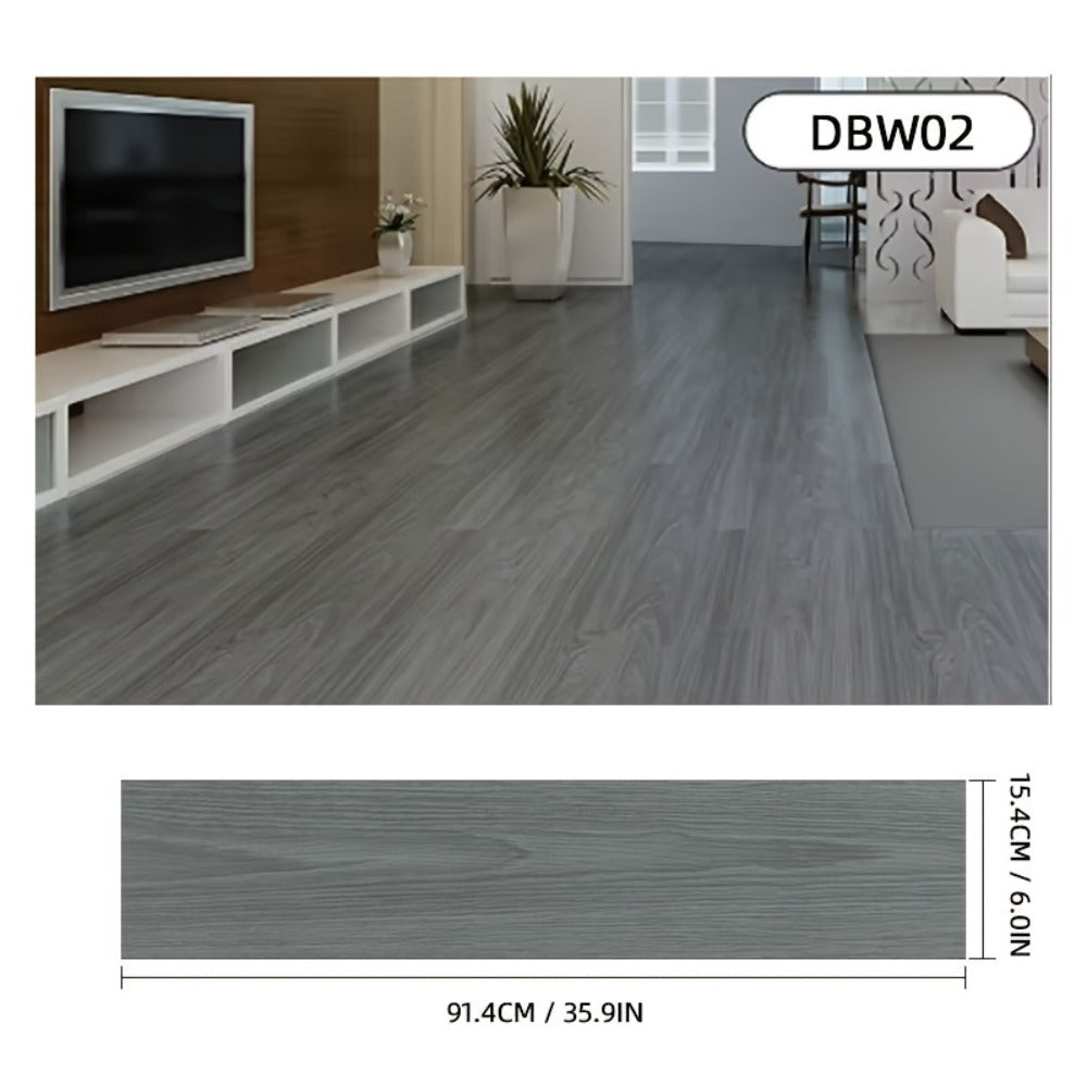 Pack de baldosas de vinilo para suelo 36 piezas 91.4 cm | Para cocina, baño y sala