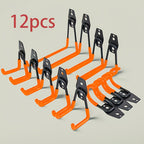 Set de ganchos de garaje para pared 12 piezas | Herramientas, escaleras y bicicletas