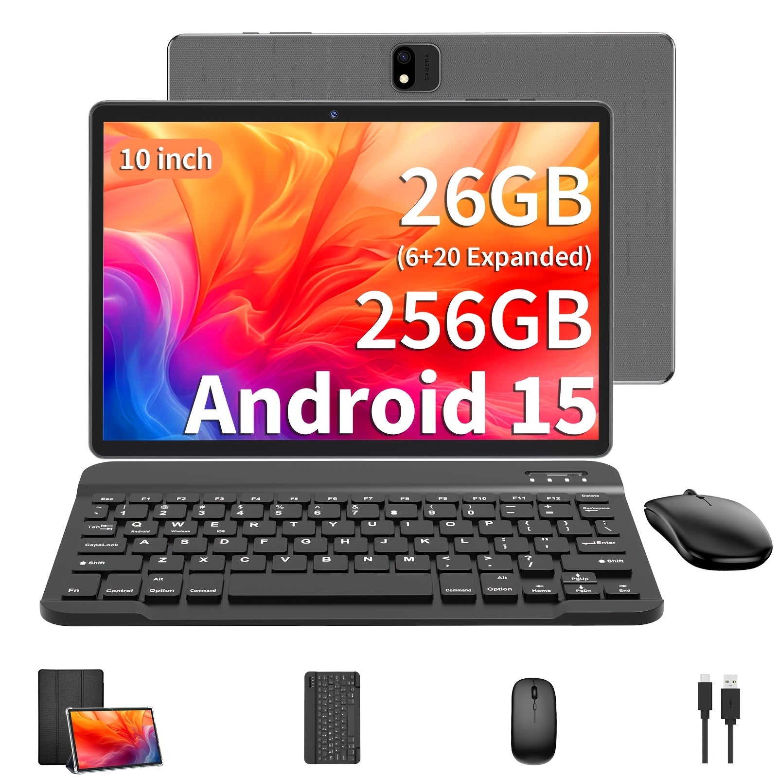 Tablet Android de 10.1 pulgadas para oficina estudio y gaming | 6000 MAh y Inalámbrico