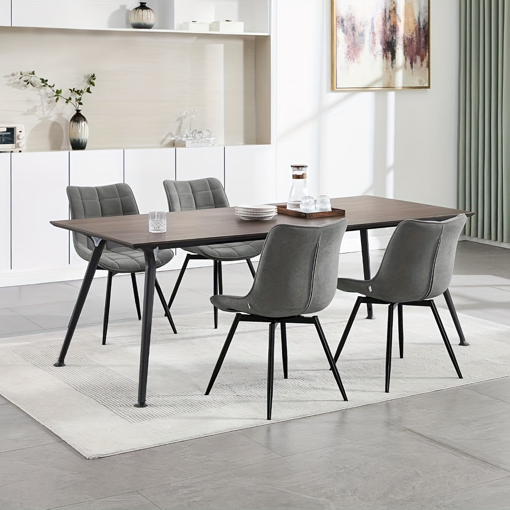 2 sillas de comedor, silla giratoria, silla de cocina, silla de sala de estar, sillón con respaldo, asiento de terciopelo, para cocina, sala de estar, sala de estar