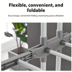 Torre secadora de ropa plegable, torre de metal resistente para lavandería con ruedas, 3 niveles de metal con 6 alas plegables y 2 paneles giratorios, diseño que ahorra espacio, construcción robusta, apta para uso en exteriores e interiores, tendederos