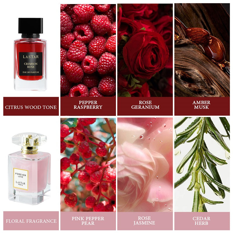 LASTAR Perfume de Feromonas de Alta Concentración, 2 Botellas que Suman 105ML, Atrae al Sexo Opuesto, Perfume de Larga Duración, Te Hace Más Atractivo, Adecuado para el Sabor Lujoso de Varias Ocasiones, Regalo Perfecto para el Día de San Valentín y Cumple