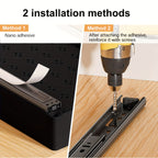 Juego de 2 organizadores extraíbles para gabinetes - estante deslizante expandible y resistente, ideal para armarios de cocina o repisas extensibles, perfecto para la despensa, ancho ajustable 31cm-52cm (/blanco)
