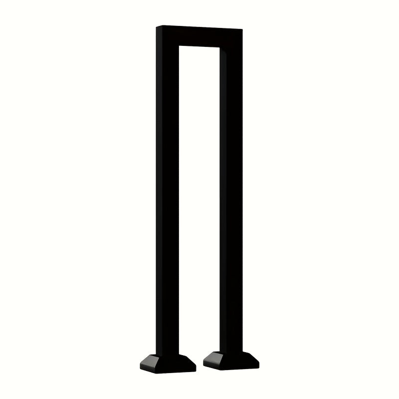 Barandilla de escalera | Barandilla en Forma de U para Escaleras, Negra - Antideslizante, Acero con Recubrimiento en Polvo para Uso