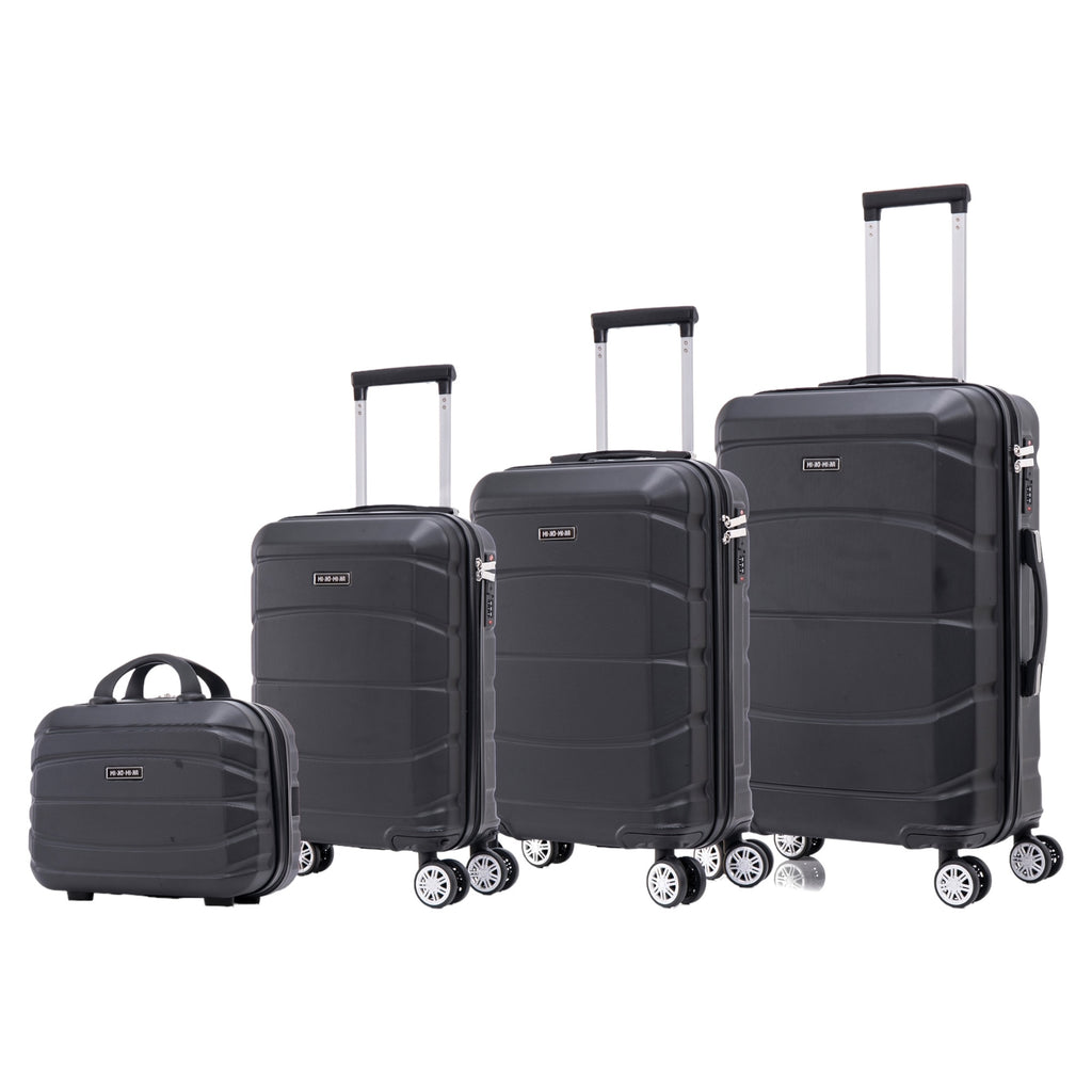 Conjunto de Maletas de Viaje Elegantes: Carcasa Ligera de Abs, Cerradura Numérica, 4 Ruedas Giratorias 360, Asa Telescpica de Aluminio Alloy Juego de Maletas Set Trolley Maleta Cabina ( 8002 NEW)