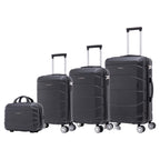 Conjunto de Maletas de Viaje Elegantes: Carcasa Ligera de Abs, Cerradura Numérica, 4 Ruedas Giratorias 360, Asa Telescpica de Aluminio Alloy Juego de Maletas Set Trolley Maleta Cabina ( 8002 NEW)