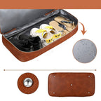 Un elegante conjunto de bolsas de viaje con una maleta de mano espaciosa, que incluye una bandolera y un estuche de tocador