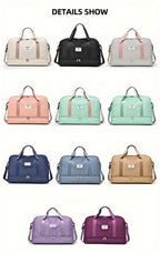 Bolso de Fitness Moda Exterior Corto Bolso de Viaje para Mujer Bolso de Equipaje Plegable de Ocio y Moda de Gran Capacidad para Viajes de Negocios Portátil
