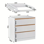 1 unidad de cajones de almacenamiento, cómoda con estantes extraíbles con adicionales, organizador de almacenamiento, muebles para el hogar, puede ser un tocador, organizador, gabinete con estantes y 3 cajones, dormitorio, sala de estar, baño, blanco
