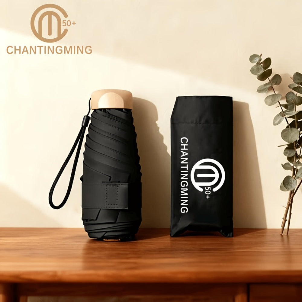 Paraguas plegable compacto de 1 pieza, disponible en 11 colores, paraguas de viaje, paraguas portátil ligero, miniparaguas de sol de moda para hombre, paraguas de viaje de bolsillo, regalo para mujer
