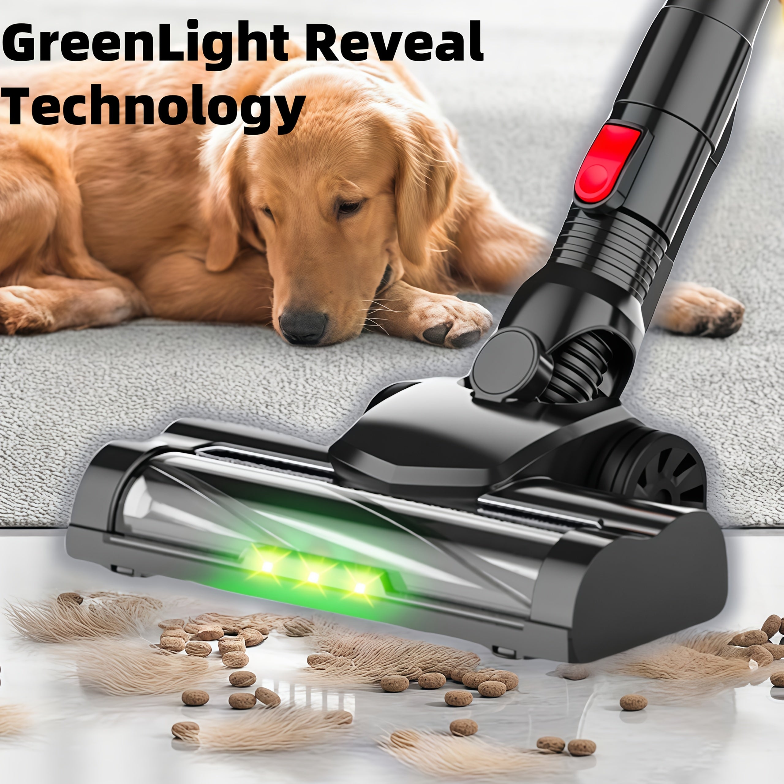 Aspiradora Inalámbrica 30Kpa de Succión, Potente y Ligera, 40 Minutos Recargable, Desempolvado con un Clic, 220-240V, Diseño Vertical para Alfombra, Piso, Pelo de Mascotas, Limpieza de Pisos, Aspiradora Moderna, Construcción Duradera, Limpiador de Alta Ca