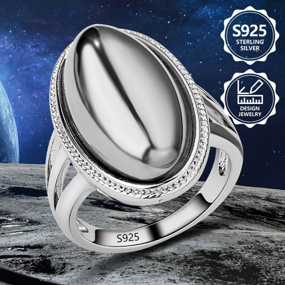 Un anillo terahertz para mujer, elegante, fácil y sofisticado, con un montaje de plata 925, ideal para uso diario y ocasiones especiales. Incluye una caja de regalo.