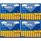 Pilas | Pilas AA Alcalinas de Alto Rendimiento, VARTA Longlife, Ultra Larga Duración, Energía Continua, Ideal para Controles Remotos, Juguetes
