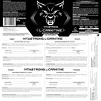 Vitastrong L-Carnitine 60 Tabletas | Suplemento Alimenticio con Acetyl L-Carnitine 1000 Mg Por Tableta, Fórmula Vegana, Sin Gluten