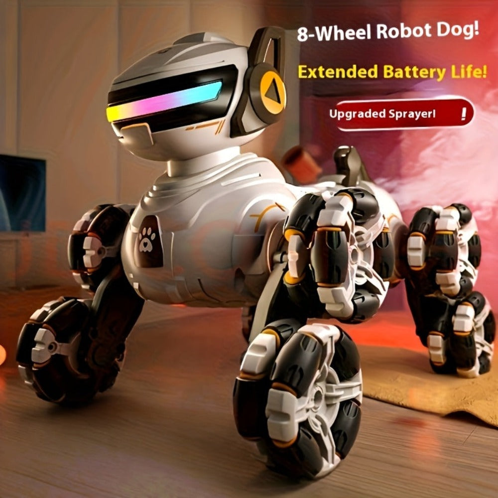 Perro Robot Todoterreno de Gran Tamaño de 2ª Generación Mejorado con Control Remoto por Gestos, Juguete Robot Inteligente, Caminante Mecánico Acrobático para Niños, Dron RC de Mascota a Gran Escala (Regalo Ideal para Fiestas)