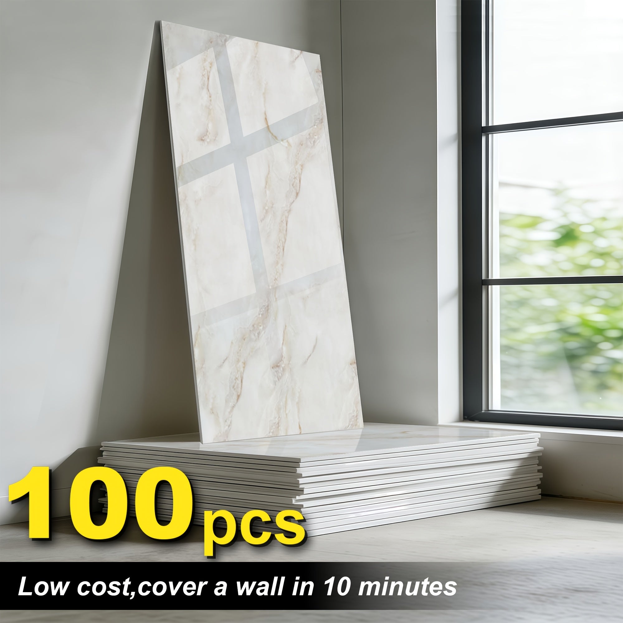 Panel de pared autoadhesivo 100 unidades | Cocina baño salón y renovación DIY