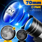 Telescopio astronómico para principiantes para principiantes | Observación lunar educación y camping