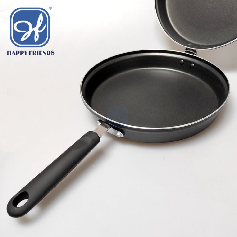 Sartén Doble Volteadora Ø24 cm para Tortillas | Antiadherente | Apta para Inducción | Libre de PFOA