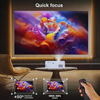 Mini Proyector HD Compacto para Cine en Casa y Camping, Compatible con 1080P, Alimentado por USB, Diseño Portátil con Pantalla LCD, Perfecto para Uso en Interiores y Exteriores