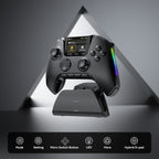 Mando inalámbrico con base de carga para PC, Switch y dispositivos móviles