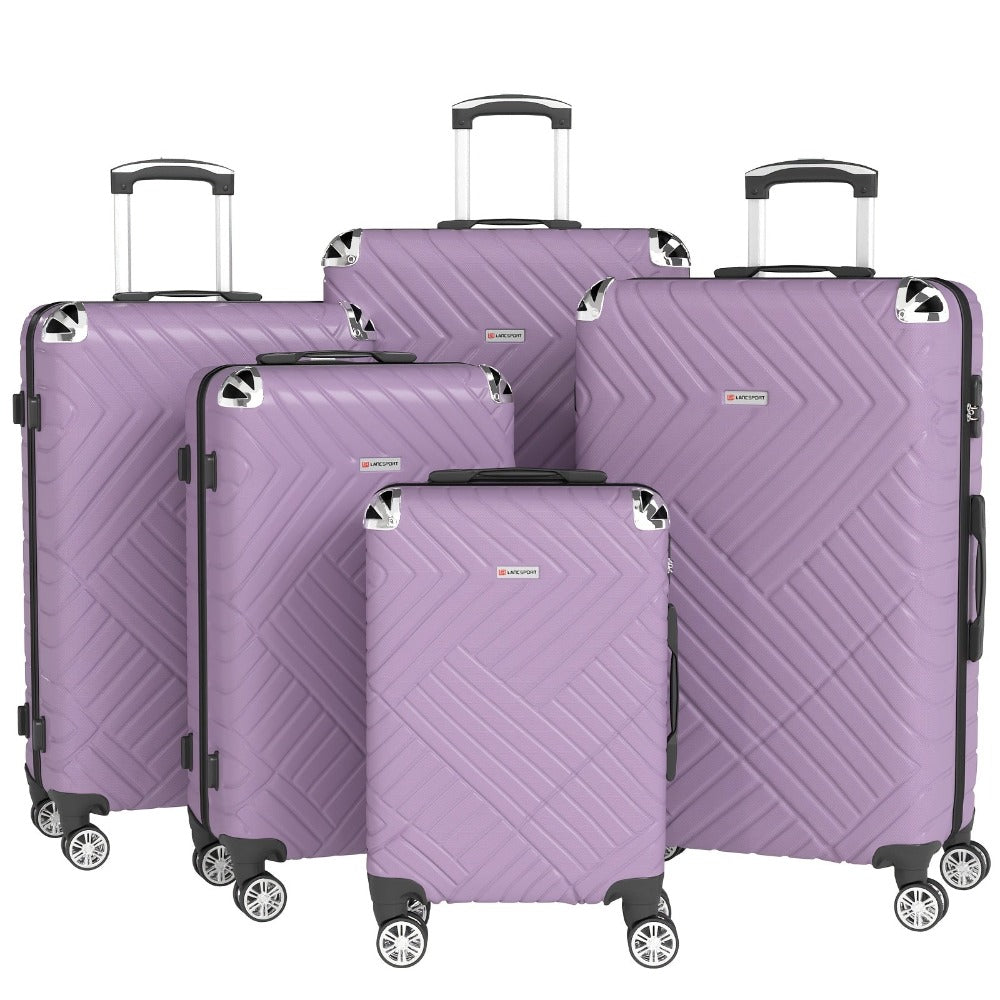 Juego de 5 maletas para vacaciones, viajes de negocios y familiares, juego de maletas rodantes duraderas y ligeras con múltiples tamaños disponibles, mango telescópico, opcional en 10 colores incluyendo negro, rojo, azul, gris, verde, etc.
