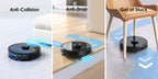 Lubluelu SL60 Plus+ Robot Aspirador con Autovaciado, Manos Libres hasta 60 Días, Robot Aspirador y Trapeador Combo de Súper Succión de 6500Pa, Navegación Láser LDS9.0, Mapeo Multicapa, Robot Aspirador 3 en 1 Autocargable para el Hogar, Pelo de Mascotas, P