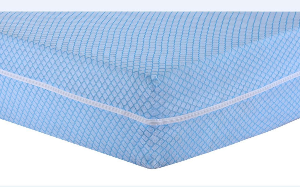 Funda de colchón con cremallera L180° y elástico – Funda completa para colchones de largo200×alto30 cm, tejido suave, no pierde color, disponible en varios tamaños (90/105/135/150 cm)