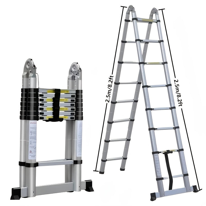Escalera plegable para limpieza, almacenaje y bricolaje | Acero Inoxidable y Plegable