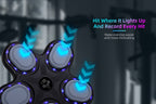 Máquina de Boxeo Musical Interactiva con Guantes, Carga USB, Material PE - Equipo de Entrenamiento en Casa y Reflejos para Adultos, Montaje en Pared, Negro