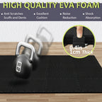 96/108 piezas de tapetes de gimnasio entrelazados de espuma EVA, 30 x 30 cm, tapetes de ejercicio tipo puzzle con baldosas para el suelo, suelo para gimnasio en casa, equipo de ejercicio, tapete de fitness, ideal para yoga, pilates y fitness en casa
