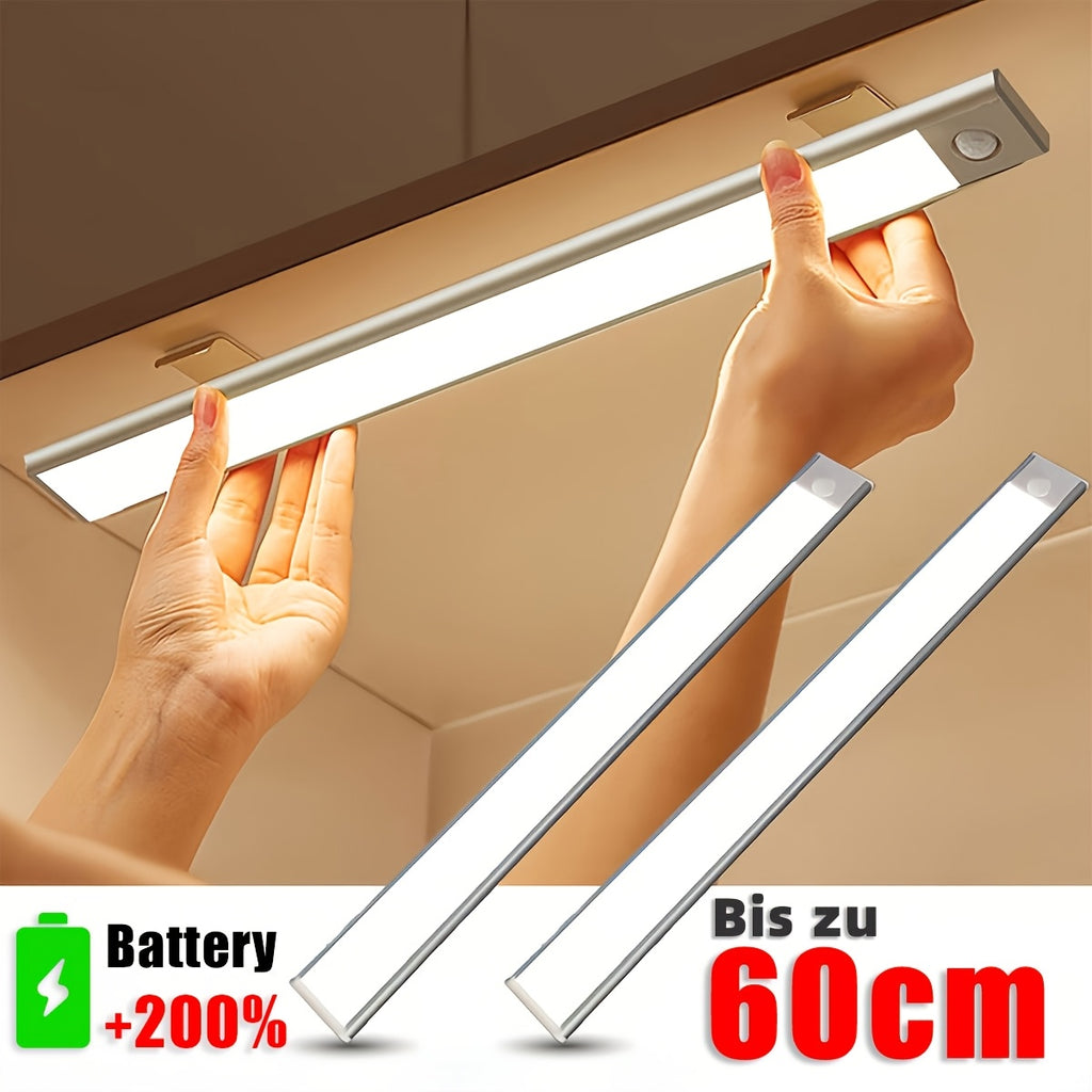 Luz LED recargable con sensor 2 piezas inalámbrico | Armario cocina escalera y dormitorio
