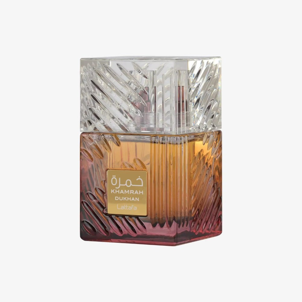 Lattafa Khamrah Perfume Unisex 100ml Eau de Parfum Original Fragancia Gourmand Notas Bergamota Canela Dátiles Vainilla