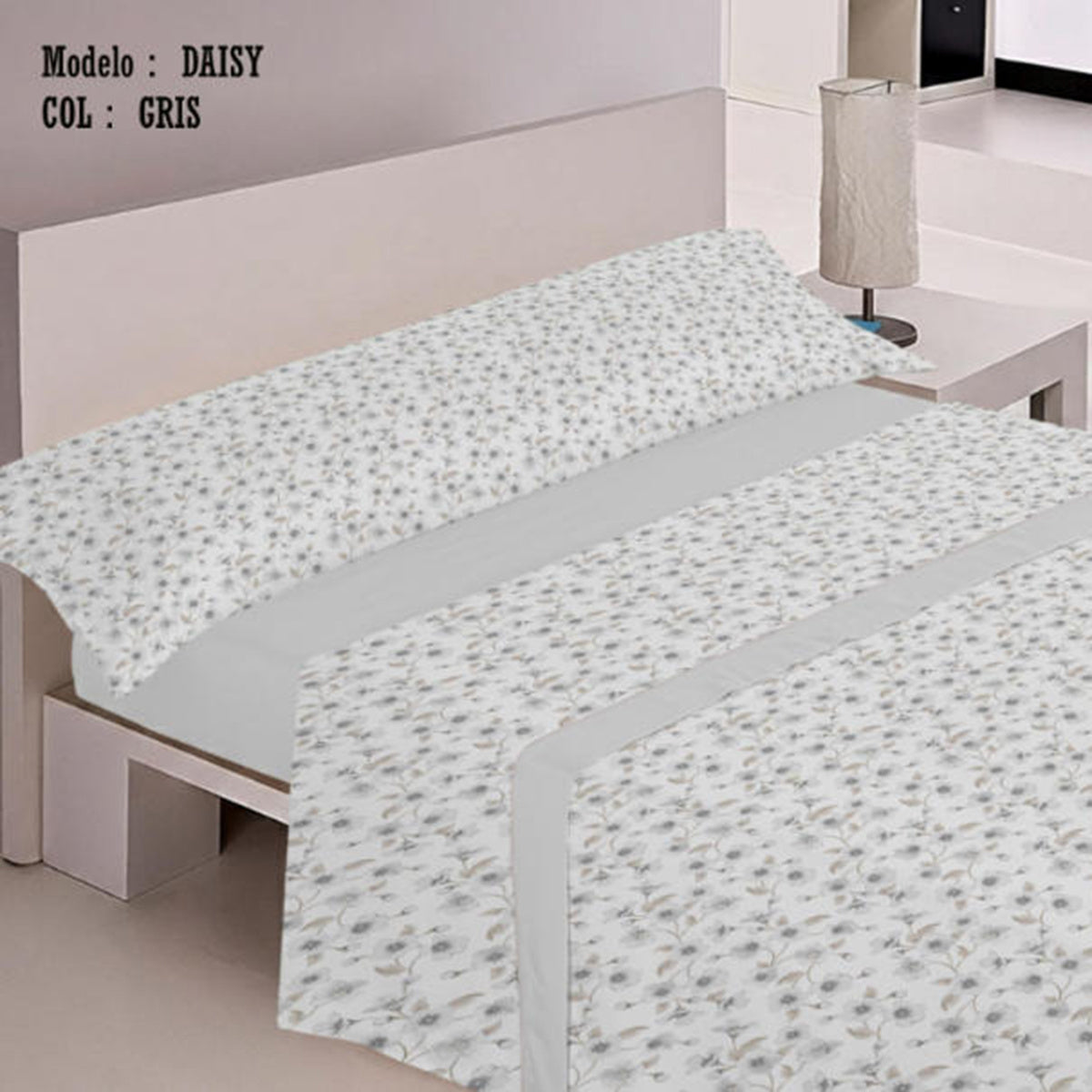 Juego de Sábanas Estampadas Para Cama 90,Cama 105,Cama 135,Cama 150 ,Juego de Cama Confortable de Tacto Suave 3Piezas(1Funda de Almohada 1Sábana Encimera 1Bajera Ajustable)
